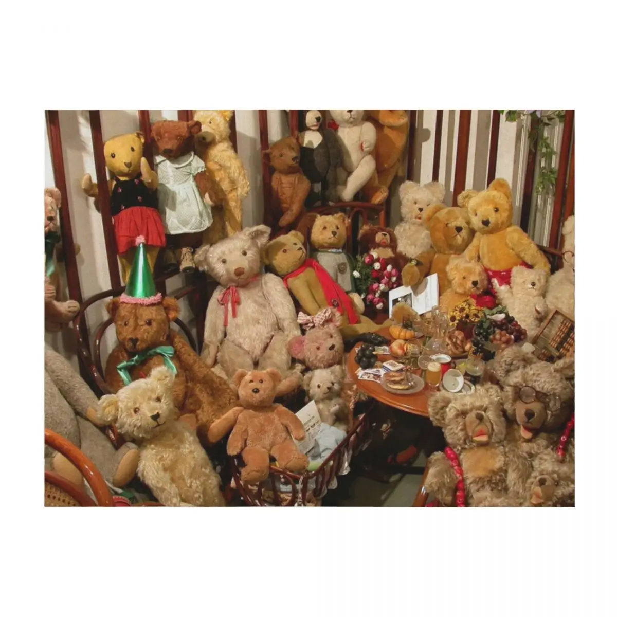 

A Few Teddybears Throw Blanket Summer Beddings Sofa blankets ands cosplay anime Blankets