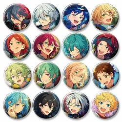 Ensemble Stars Round Badge Cartoon Idol Kiryu Kuro Kagehira Mika Icons Brooch Backpack Shirt Accessories Jewelry Gift for Friend