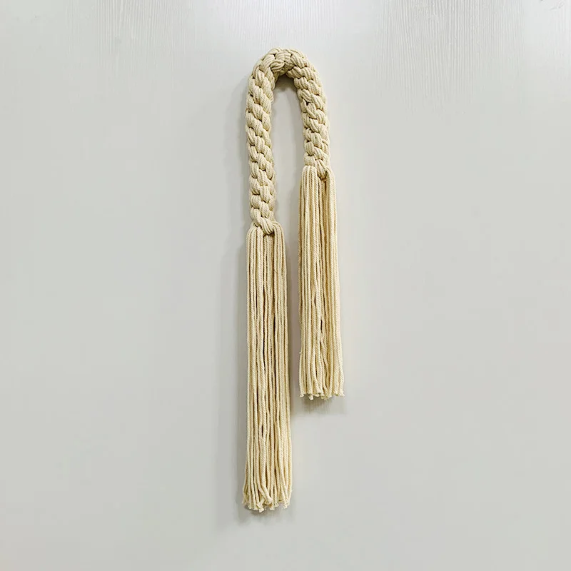#￥Modern LuxuryBohemian Macrame Wall Hanging Art Customized Natural Cotton Rope Knot Backdrop Birthday Decorations Hotels Gisenu