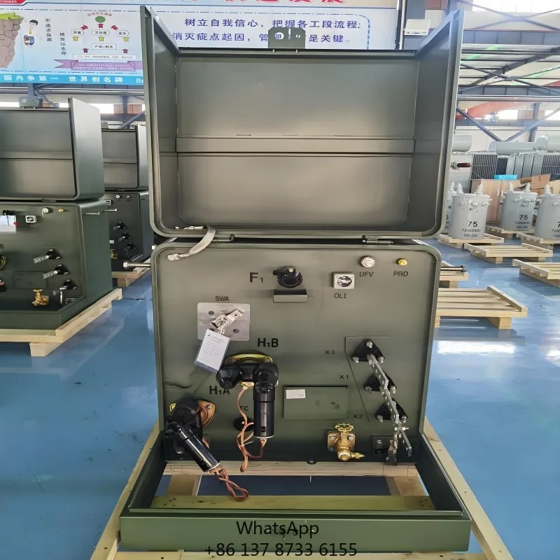 Oil Type Single Phase 250V Transformer Pad Mount 15-250KVA 6KV 10KV 13KV 20KV 34.5KV 50/60HZ 480V 35KV 50Hz