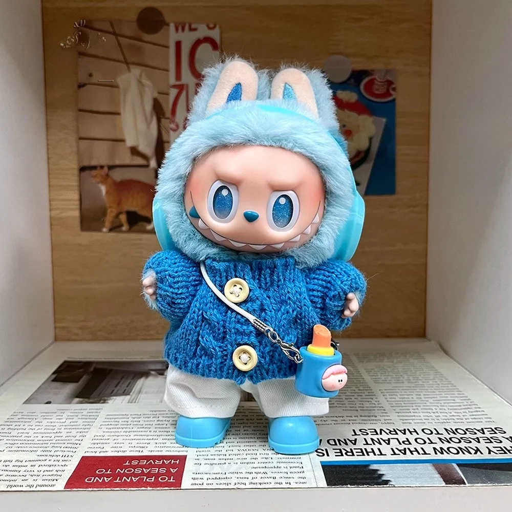 

Labubu 3.0 Blue Vinyl Figure Trendy Playwear High-Energy Design Collectible Toy Faionable Collectibles from China