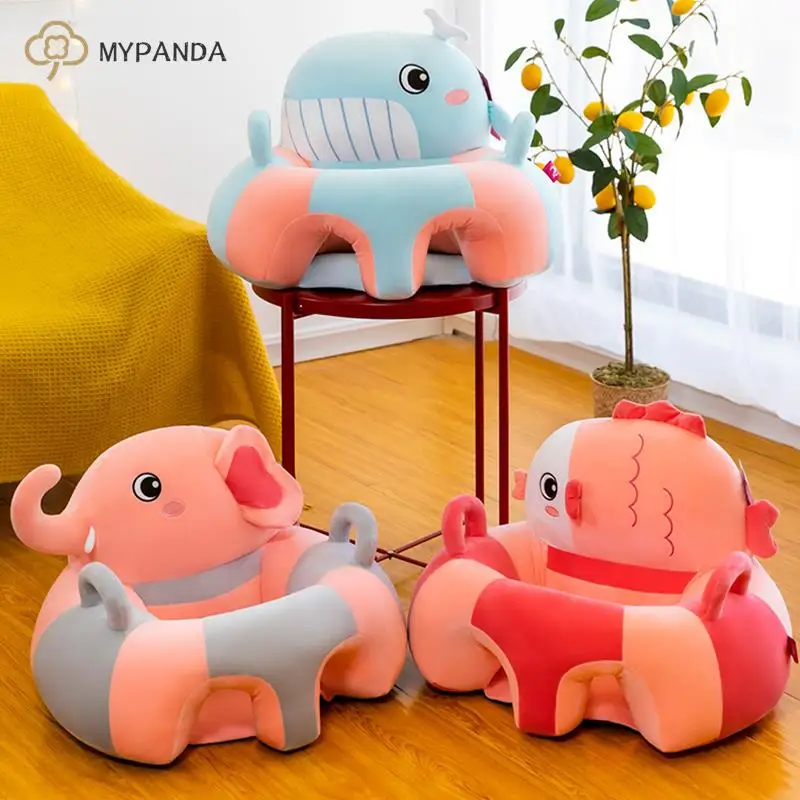 

1pcs Baby Sofa Support Seat Cover Baby Plush Chair Learning To Sit Comfortable Toddler Nest Puff Washable without Filler