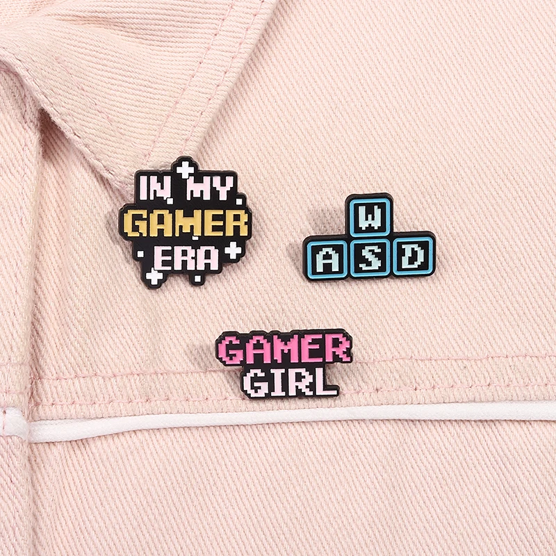1-3pcs Cartoon English Sentences Colorful Badge-Cute Enamel Brooch-Shirts, Bags, Fashion Accessories-Gifts for Friends