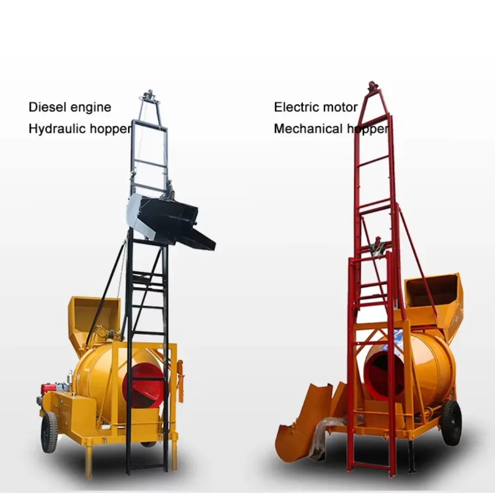 Factory Supply Diesel Electric Concrete Mixer Machine Single Phase Motor Self Loading Cement Mixer Sino Mini Dumper Wholesale