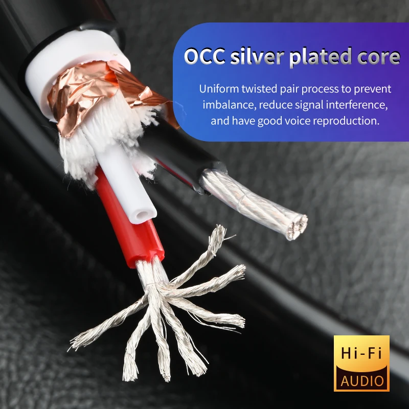 GREY KNIGHT MKII 6N Pure Copper OCC Silver Plated Speaker Cable hifi Power Amplifier Speaker Cable Engineering Surrounding Cable