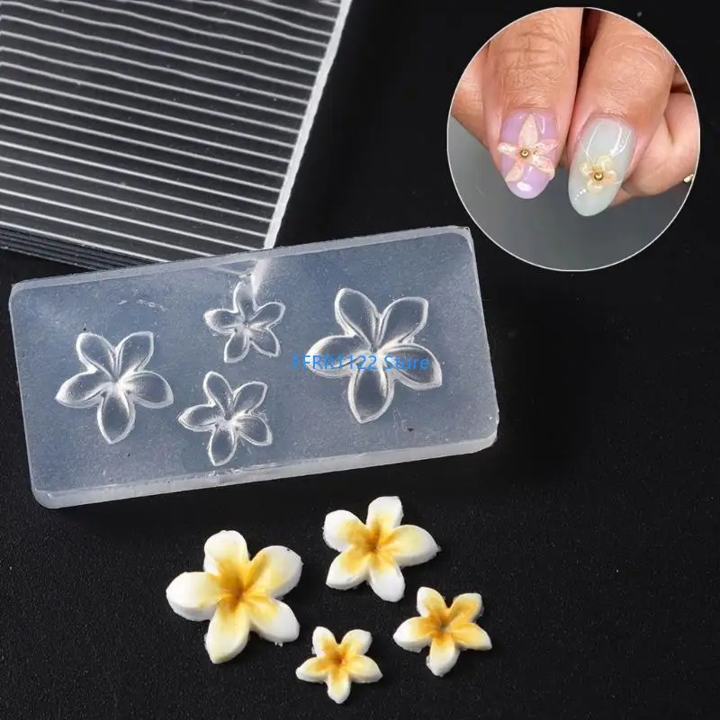 Y1UF Stampi in silicone per art a fiori Stampi per fiori Stampi per fiori plumeria Decorazioni per art Stampi per