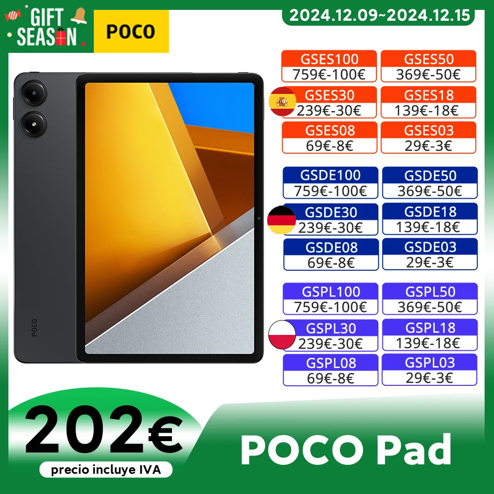 World Premiere Global Version POCO Pad Tablet 12.1