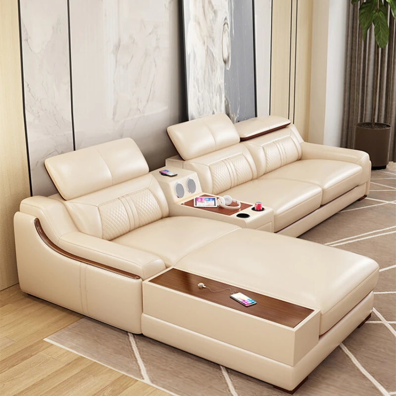 Designer Genuine Leather Sofas Modern Living Room Reclining Loveseat Sofa Italian Luxury Woonkamer Banken Home Furniture