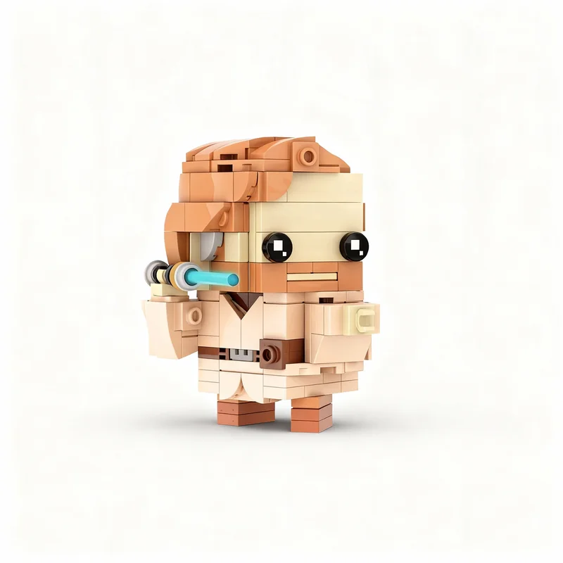 

237pcs MOC Obi Wan Kenobi Brickheadz Revenge Sith Model Building Blocks Construction Toy Christmas Gifts DIY Creative Idea Brick