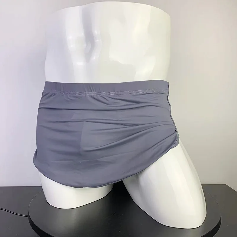 

Men Casual Shorts Ice Silk Cool Feel Aro Pants Soft Loose Quick Dry Home Sleepwear Pajama Male Elastic Boxer Shorts Casual Trunk