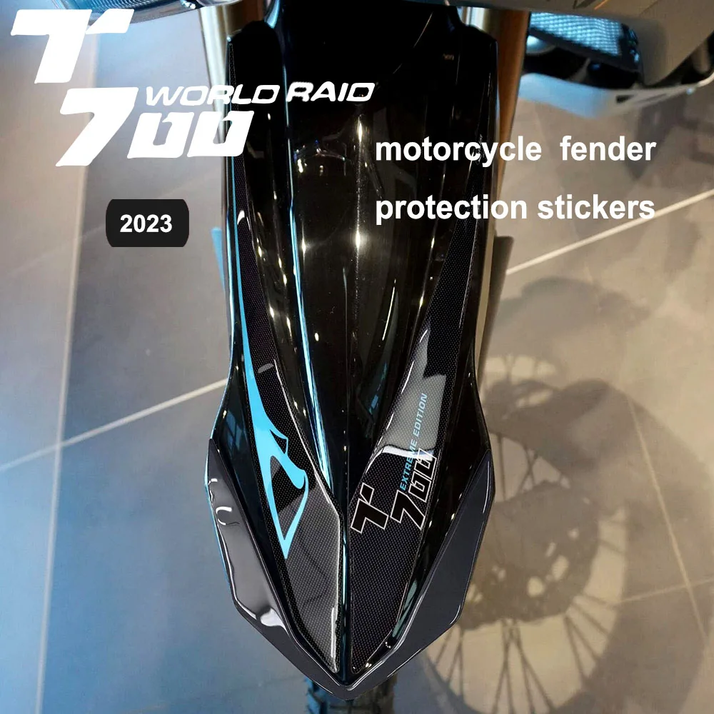 Tenere 700 for Yamaha Tenere 700 2023 Motorcycle Fender Protection Sticker Kit 3D Resin Waterproof Anti-Scratch Protector