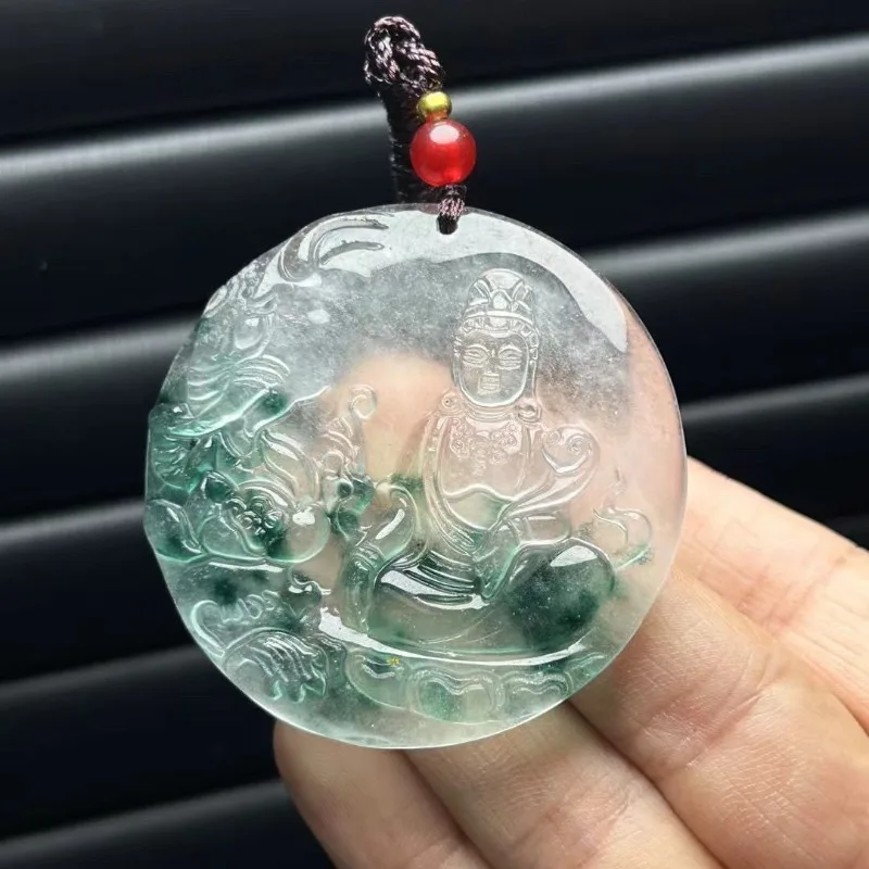

Ice Lotus Guanyin Pendant Pendant Jewelry Men's and Women's Jade Pendant
