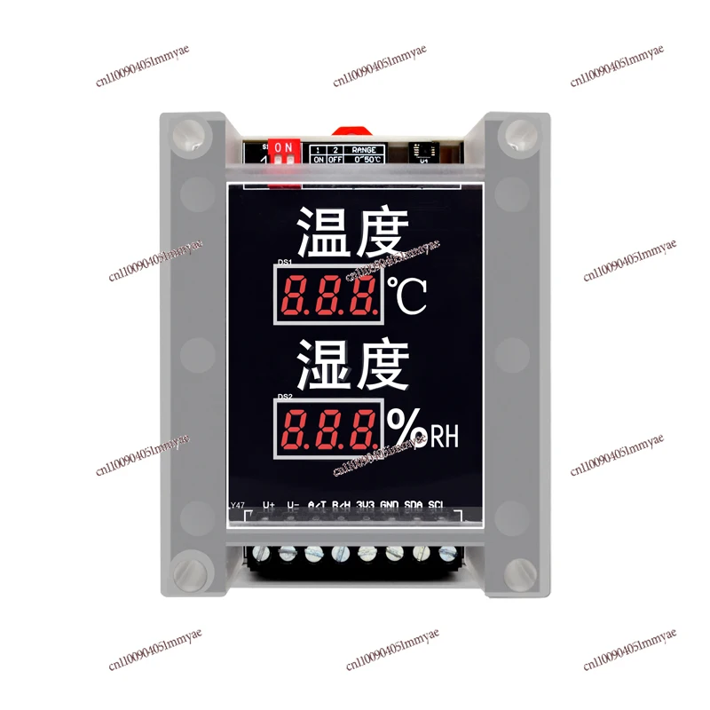 

With Display Guide Rail RS485 Temperature and Humidity Transmitter SHT30 Sensor Stainless Steel Split High 4-20mA