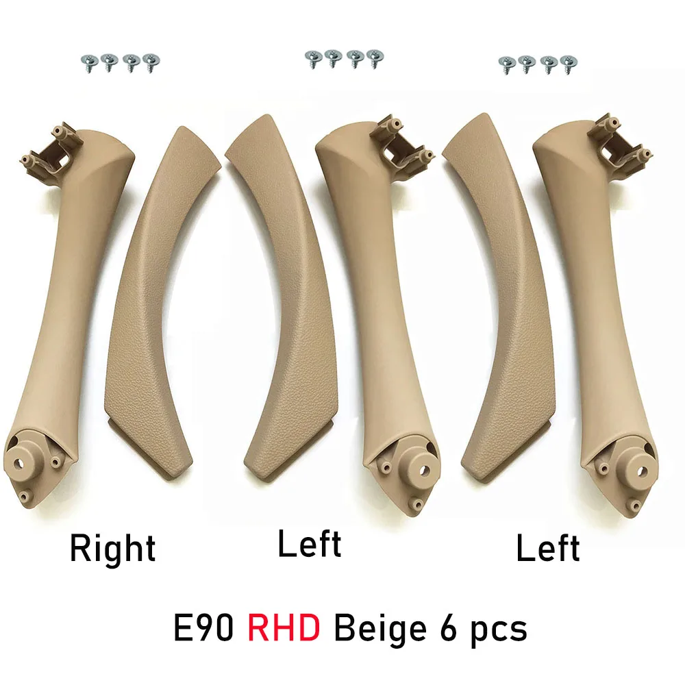 Vervangende deurgrepen voor BMW 3 Serie 2005-2012 E90 E91 E92, 6 stuks, LHD RHD, binnendeurgrepen 316 318 320 325 328 330