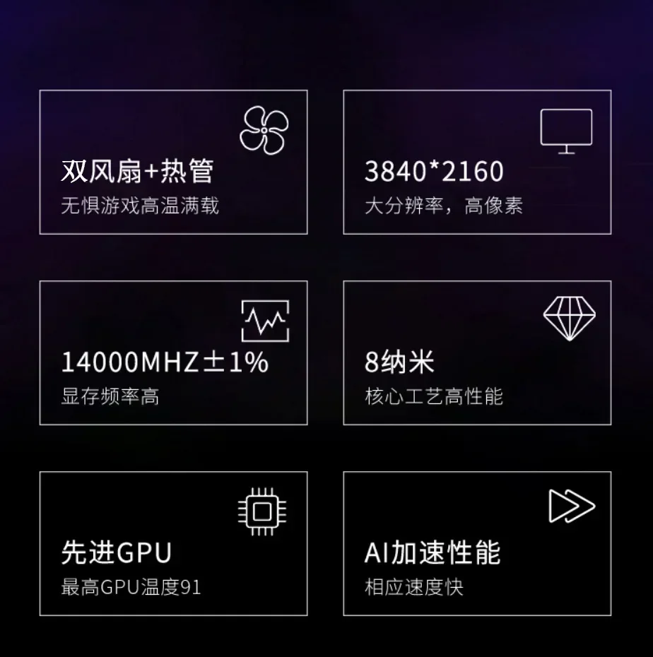 Game graphics card dual fan GPU server large model computing power card reasoning e-sports exclusive