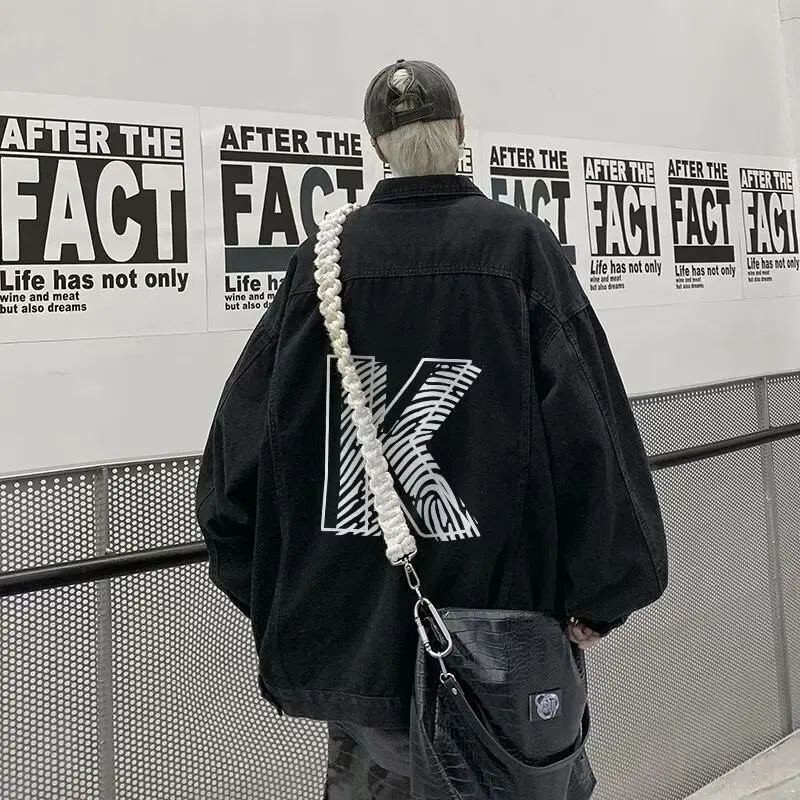 

Retro Sle Long Sve Collar Jaet for Men Casual Loose Fit Color Autumn Winter Outerwear Faionable And Comfortable