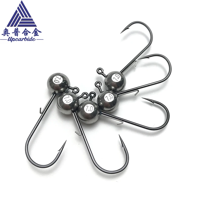 Imagem -02 - Tungstênio Jig Cabeça Gancho de Pesca Bola Redonda Ganchos Soft Worm Lure Acessórios de Pesca 1.8g a 28g 10 Pcs 20 Pcs 30 Pcs
