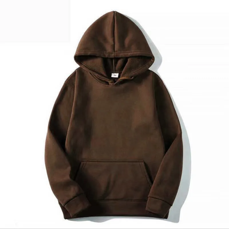 Sudadera con capucha gruesa de café, sudadera deportiva de moda