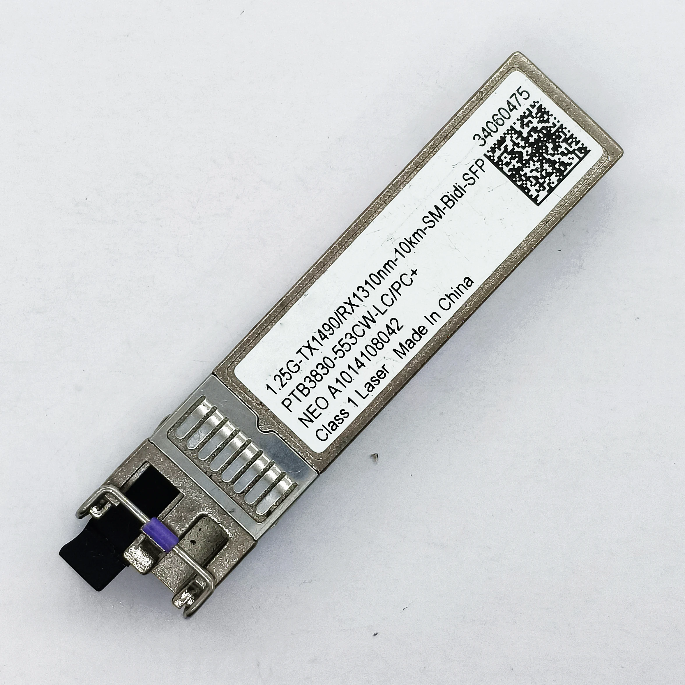 

Genuine For Huawei 34060475 1.25G-TX1490/RX1310nm-10km-SM-Bidi-SFP PTB3830-553CW-LC/PC+ Refurbished Transceiver Optical Module