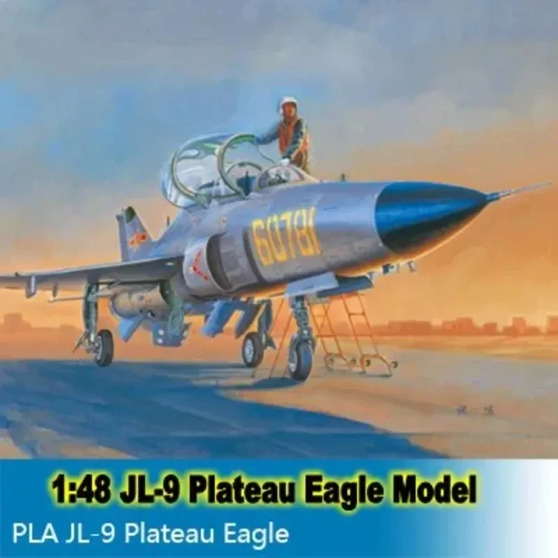 02879 1:48 Scale Airplane Airforce Model Assembly Kits China JL-9 Plateau Eagle Trainer Airplane Model