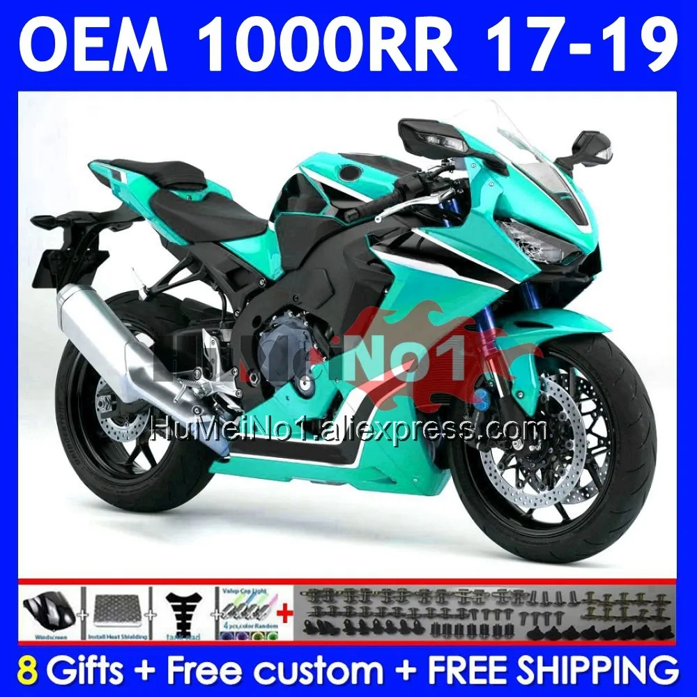 Injection Body For HONDA CBR1000 CBR 1000 RR CC CBR1000RR 17 18 19 63No.126 CBR 1000CC 1000RR Cyan Black 2017 2018 2019 Fairing