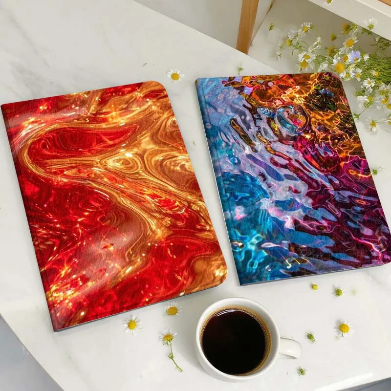 

Red Gold Swirl Pattern Tablet Case For Huawei Honor MatePad MediaPad Air 5 6 7 11 V6 V7 V8 V9 X9 X8 T10 T10s C5e T5 Gift