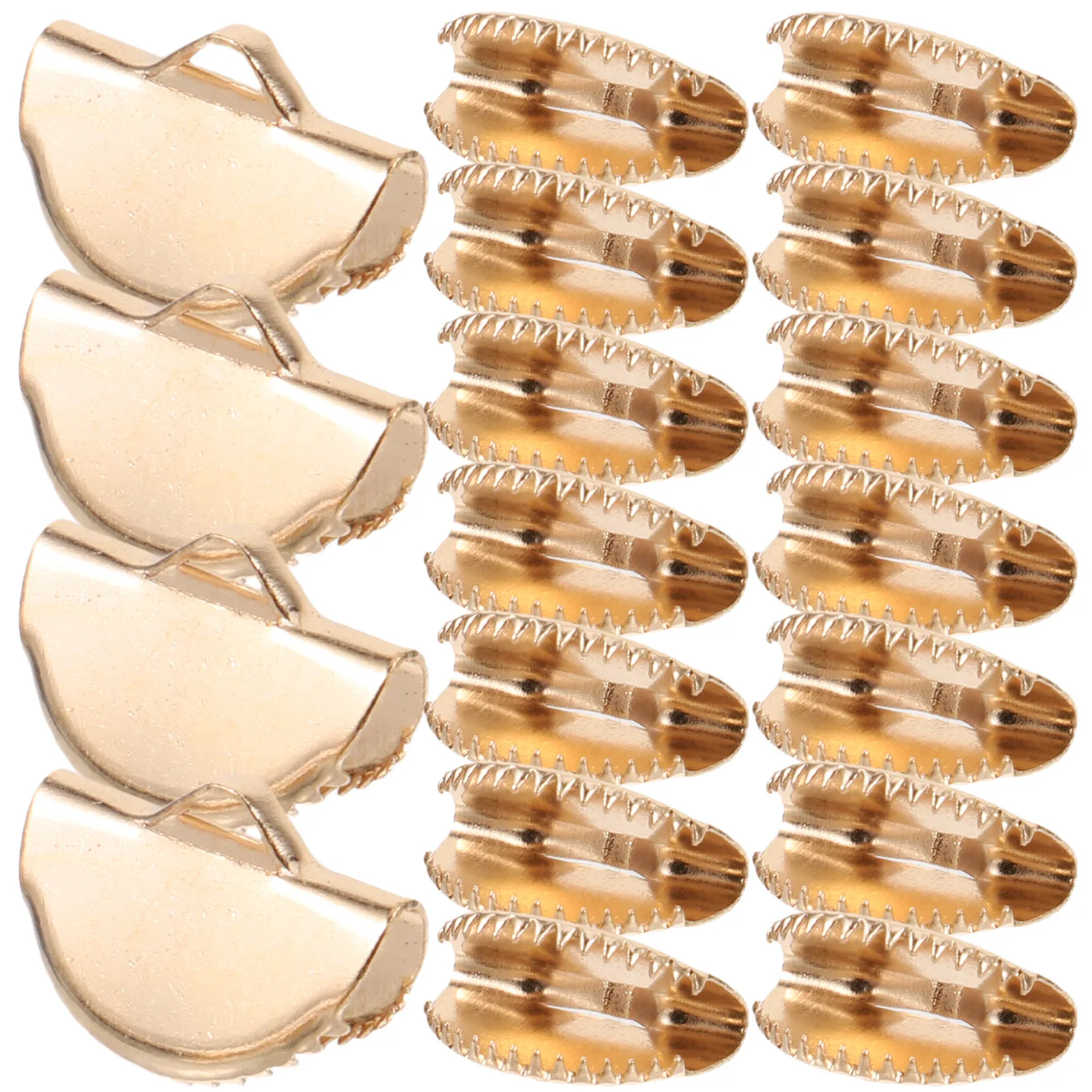 

1000Pcs Metal Tassel Clip Jewelry Fasteners Clasp Ribbon Ends Clips for DIY Necklace Bracelet Making Cord Ends Clamp Craft