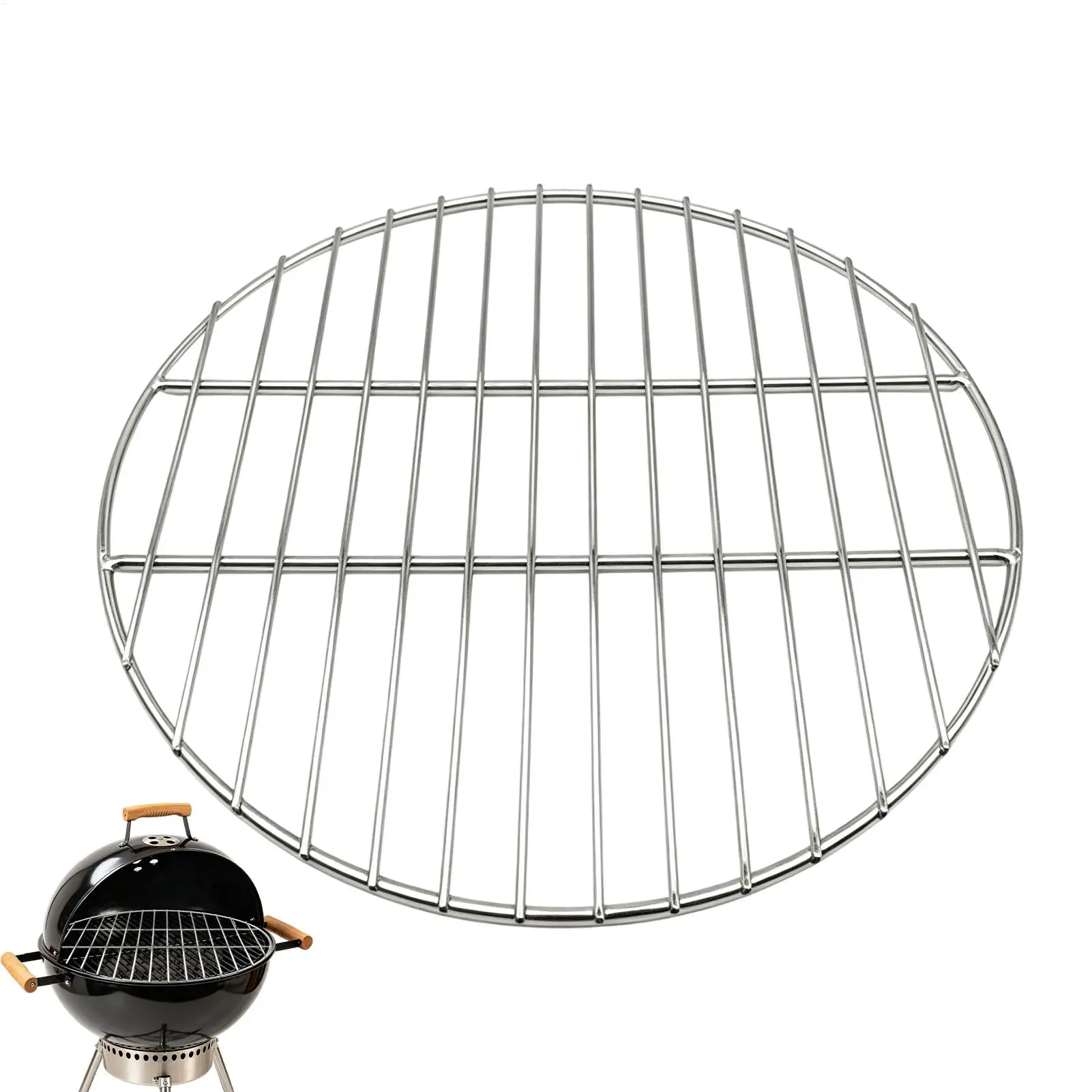 

Outdoor Round Barbecue Charcoal Grate, High Temperature Resistant Design, Convenient for Backyard BBQ And Camping Events