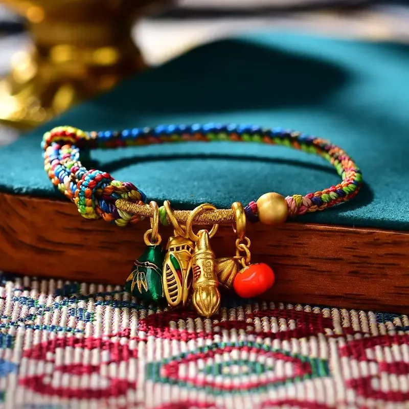 Senior High School Entrance Examination Bracelet To Be No1 Wenchang Pen Red Rope Students Dragon Boat Festival Colorful HandRope
