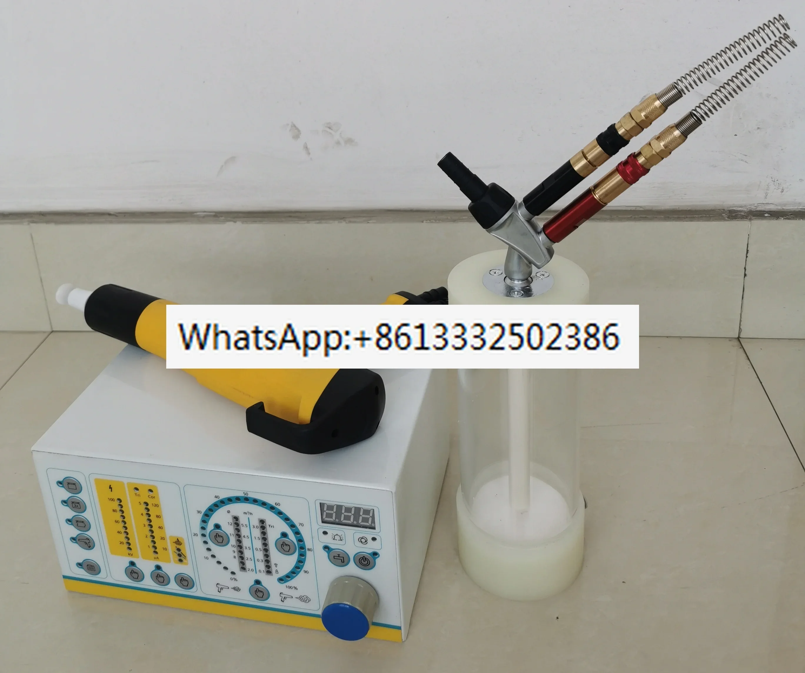 Wagner type electrostatic powder coating test machine