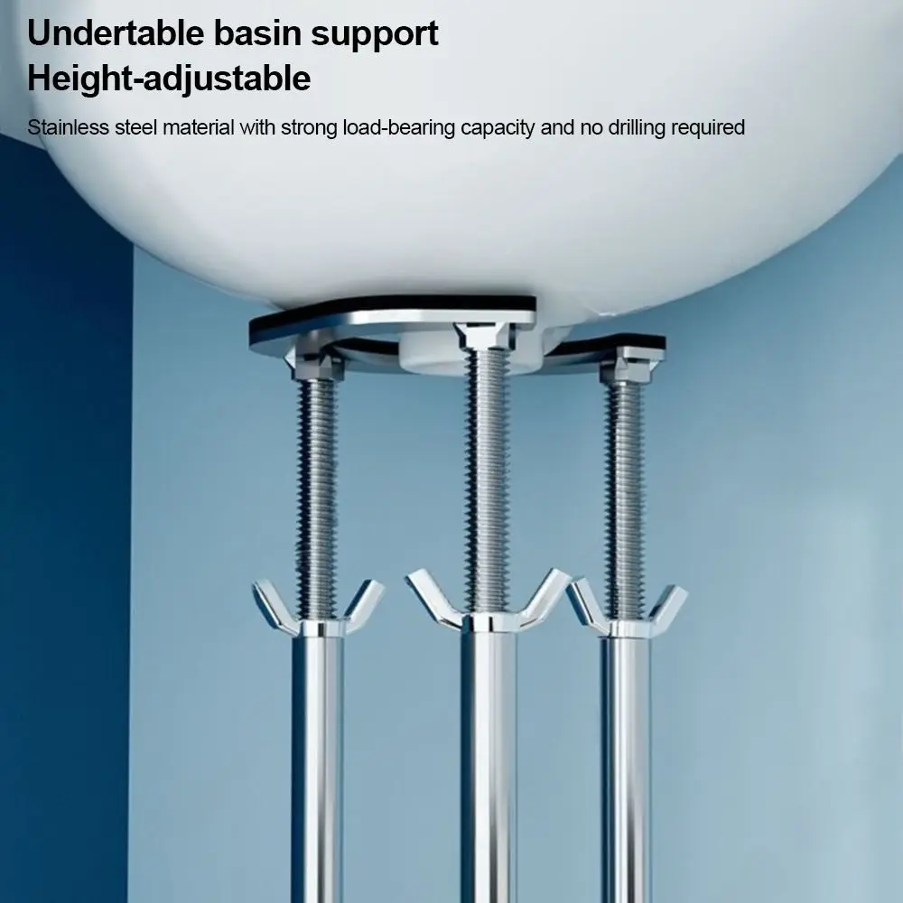 Stainless Steel Undermount Sink Supports Multifunctional Adjustable Bottom Installation Support Long-Lasting Durability