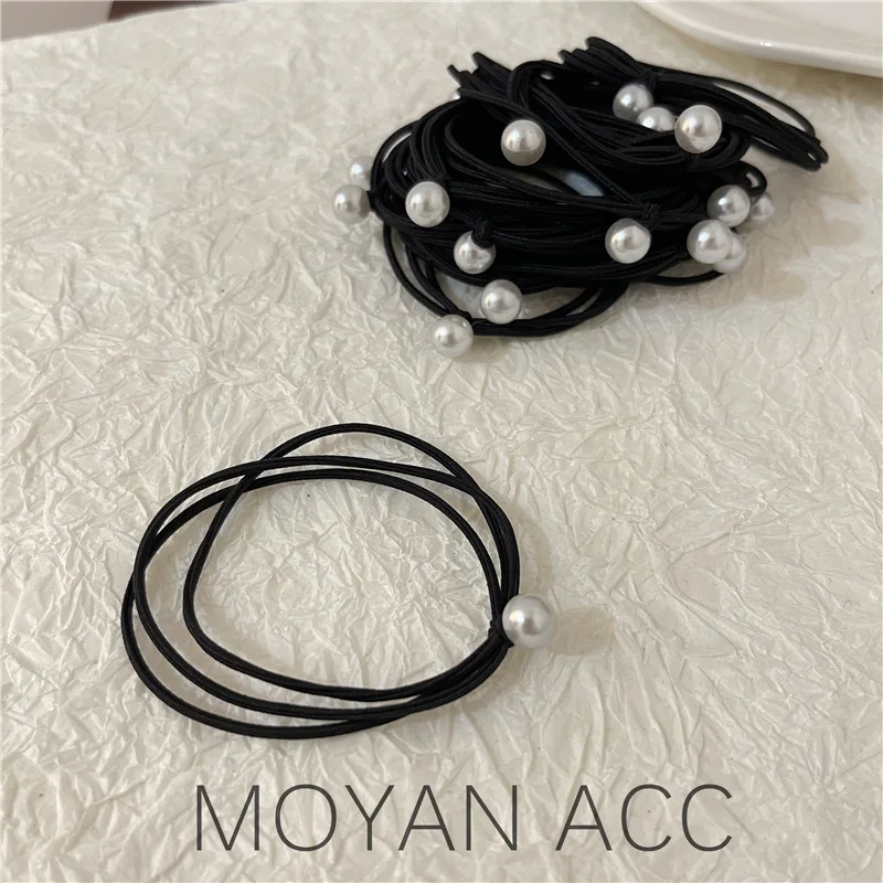 lot-de-5-elastiques-a-cheveux-minimalistes-en-perles-noires-style-coreen-elegant-pour-queue-de-cheval-polyvalents-pour-le-bureau-et-le-quotidien-accessoires-feminins