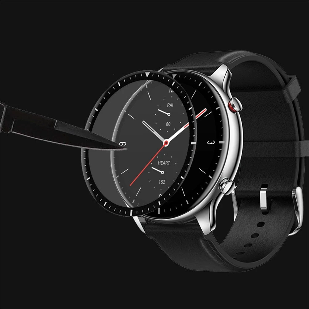 9D Curved Soft Glass Tempered for Huami Amazfit GTR 4 Bip 3 Pro Screen Protector for Xiaomi Amazfit Watch GTS 3 4 Mini Not Glass