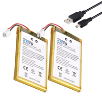 2 Pcs 2000mAh Rechargeable Battery for Sony PS3 Wireless Controller LIP1859 Replacement Battery