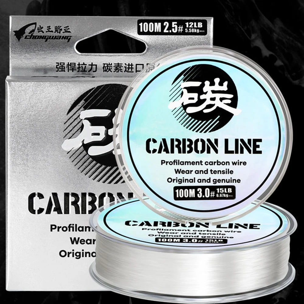 

ThornsLine 100M 100% Fluorocarbon Fishing Line 3-23lb High Quality Leader Line Super Strong Japan Clear Carbon Fiber Fishing Lin