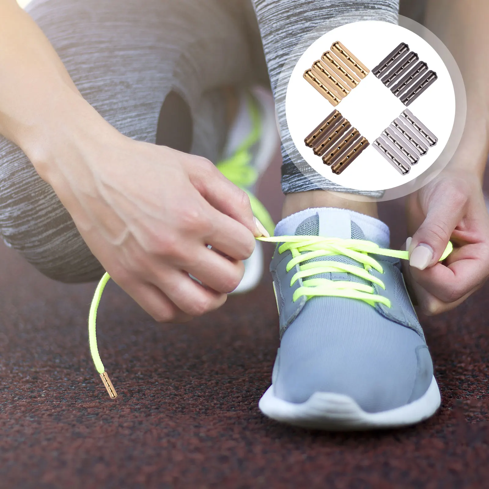 

80Pcs Copper 4Colors 23mm Metal Repair Frayed Laces Shoe Lace Tip Metal Shoe Lace Ends Accessories