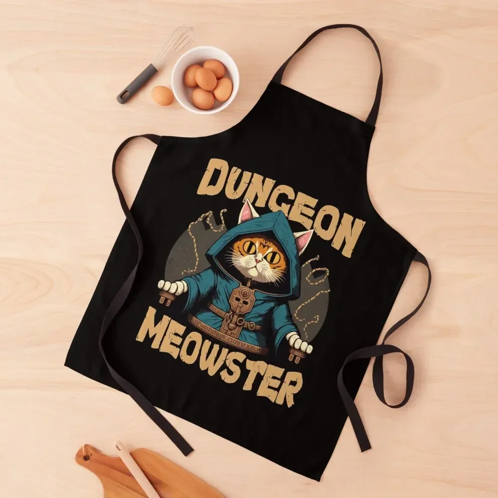 Dungeon Meowster Apron Art professional hairdresser Apron