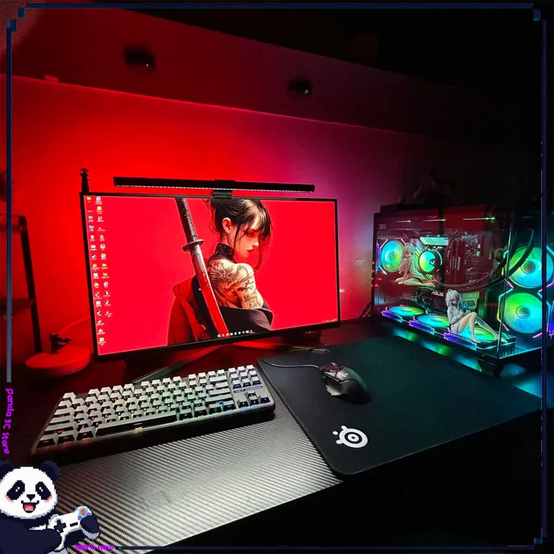 

Thunderobot L1 Computer Screen Hanging Lamp Eye Protection Laptop Monitor Game Office Desktop Black And White Screen Desk Lamp
