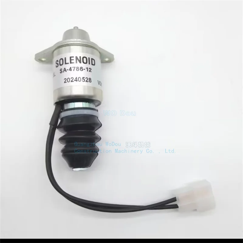 

12V fuel stop solenoid sa-4786-12 1510SP-12ETS for marine engine Yanmar 2YM15 3YM30 3YM20 3JH5E 3JH4E 4JH4AE