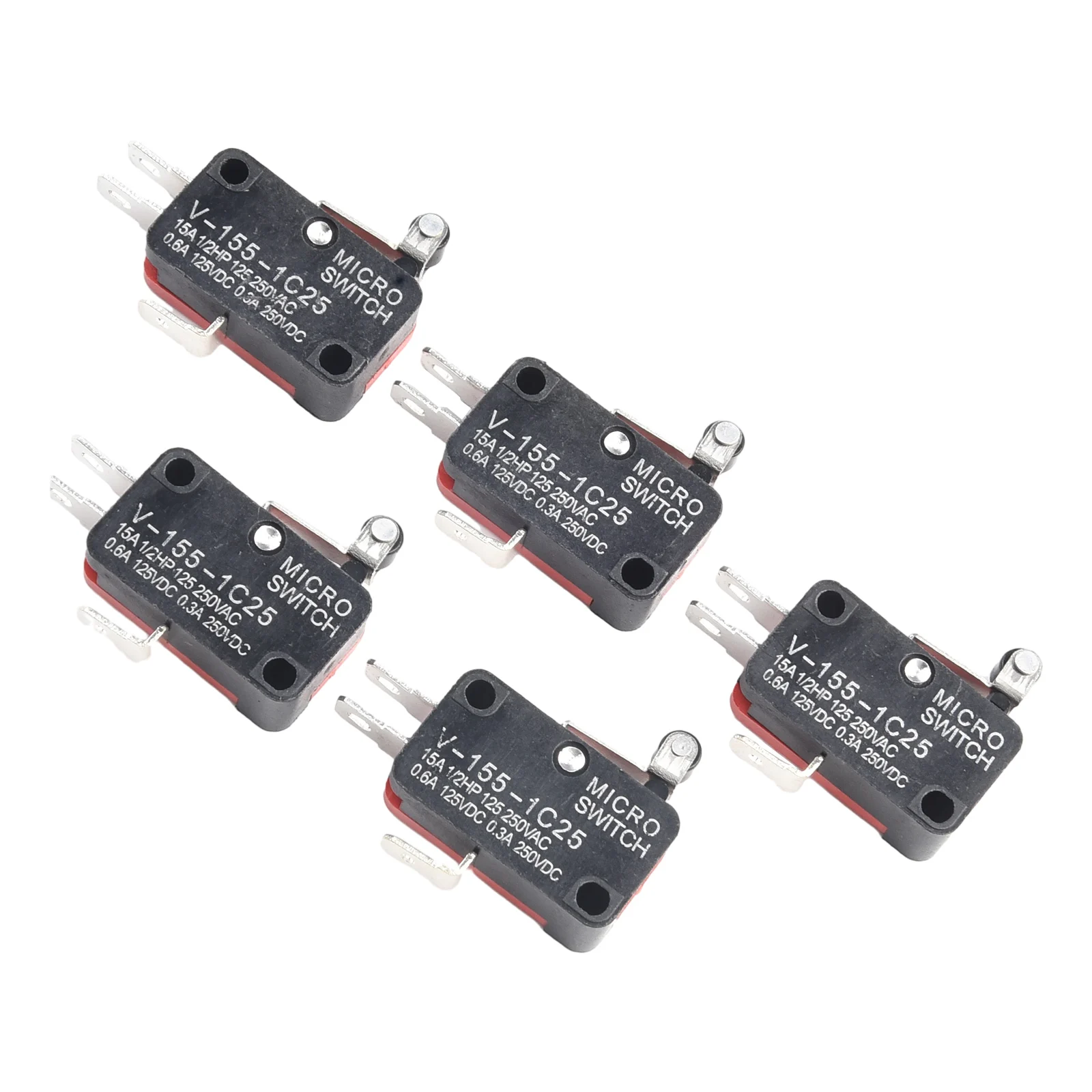 Industrial Use Limit Switches 5 Pack Switch V 155 1C25 Designed for Automatically Monitoring Device Travel Limits