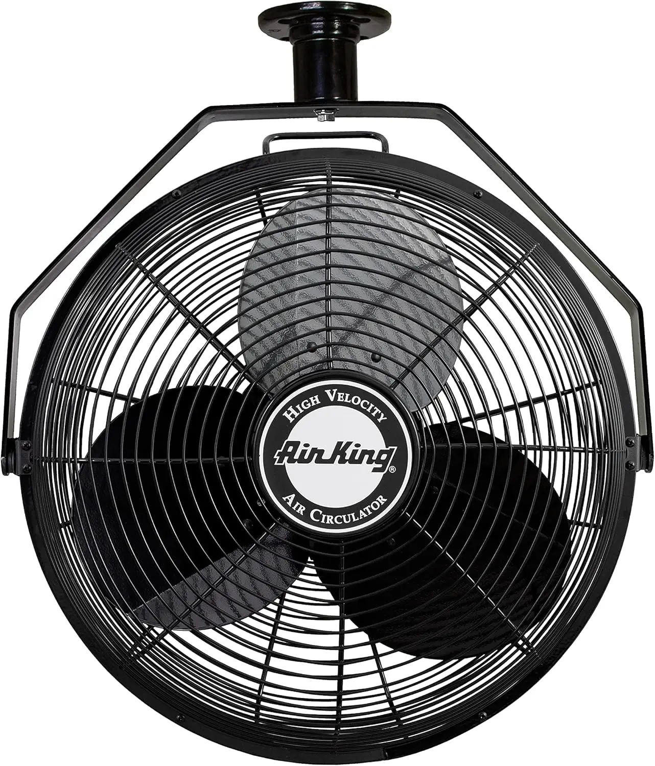 Industrial Grade Ceiling Mount Fan,Black