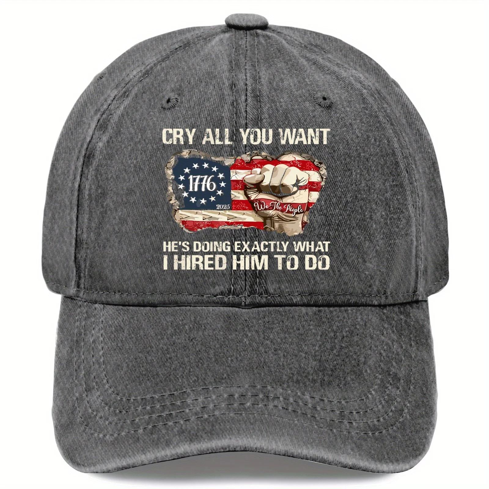 صرخة كل ما تريده؛ إنها أداء المهام بدقة أستخدم له، قبعات البيسبول القطنية المغلقة العتيقة مناسبة لـ