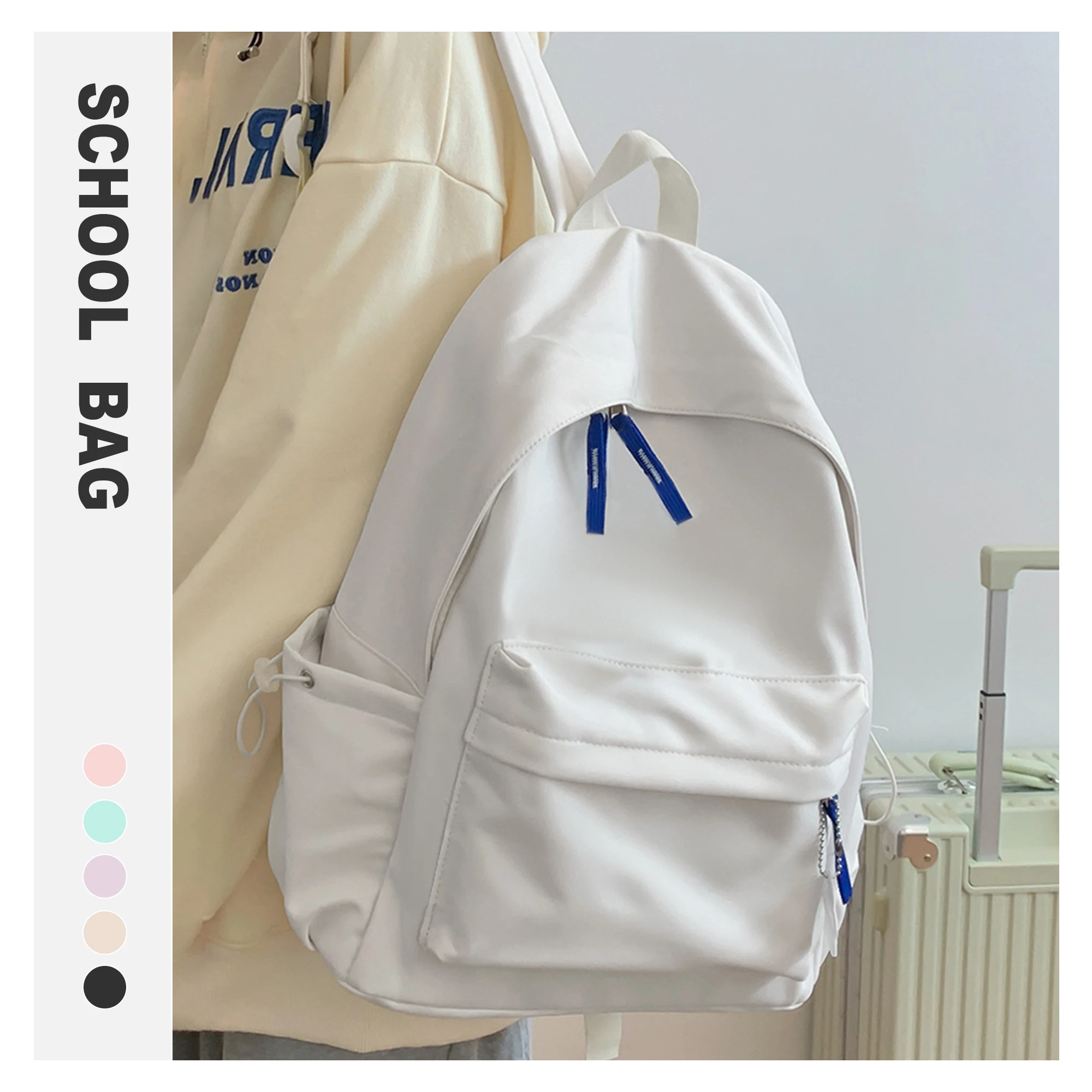 Tornister dla dziewczynki Plecak szkolny dla chłopców Nastolatki Student Bookbag Travel Kawaii Cute Backpack Nylonowy plecak dziecięcy