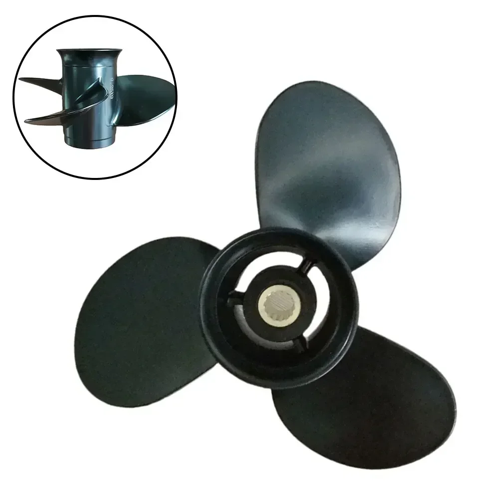 

9.9HP 15HP 18HP Aluminum Alloy 3-Blade Outboard Boat Propeller 9 1/4x9 For Mercury 9.9-20HP Tohatsu Engine Accessories