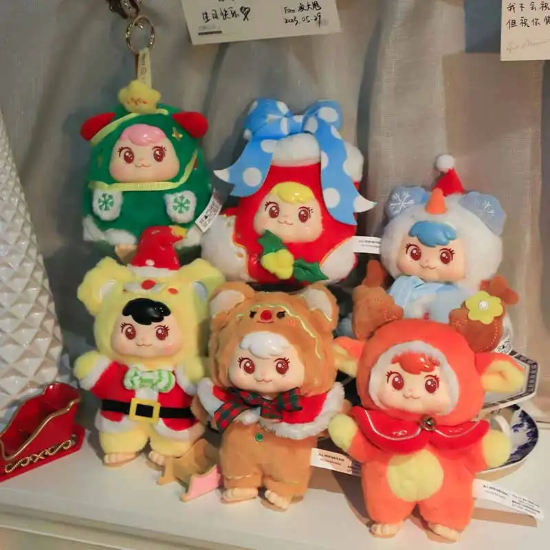 

Ajioo Рождественская вечеринка слепая коробка серии праздничная атмосфера орнамент игрушка витрина кукла рюкзак кулон загадочная коробка забавный подарок