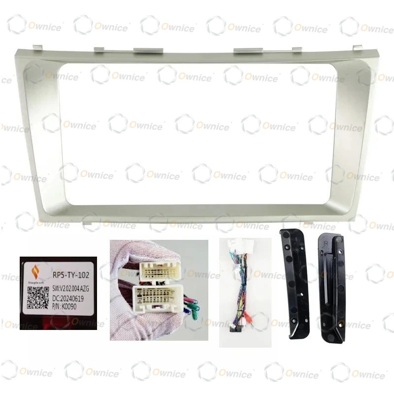 Ownice 9" Car Radio Fascias for Toyota Camry Aurion XV40 50 2006 - 2011 2 DIN Stereo Panel Wiring Harness Power Cable Adapter view 5