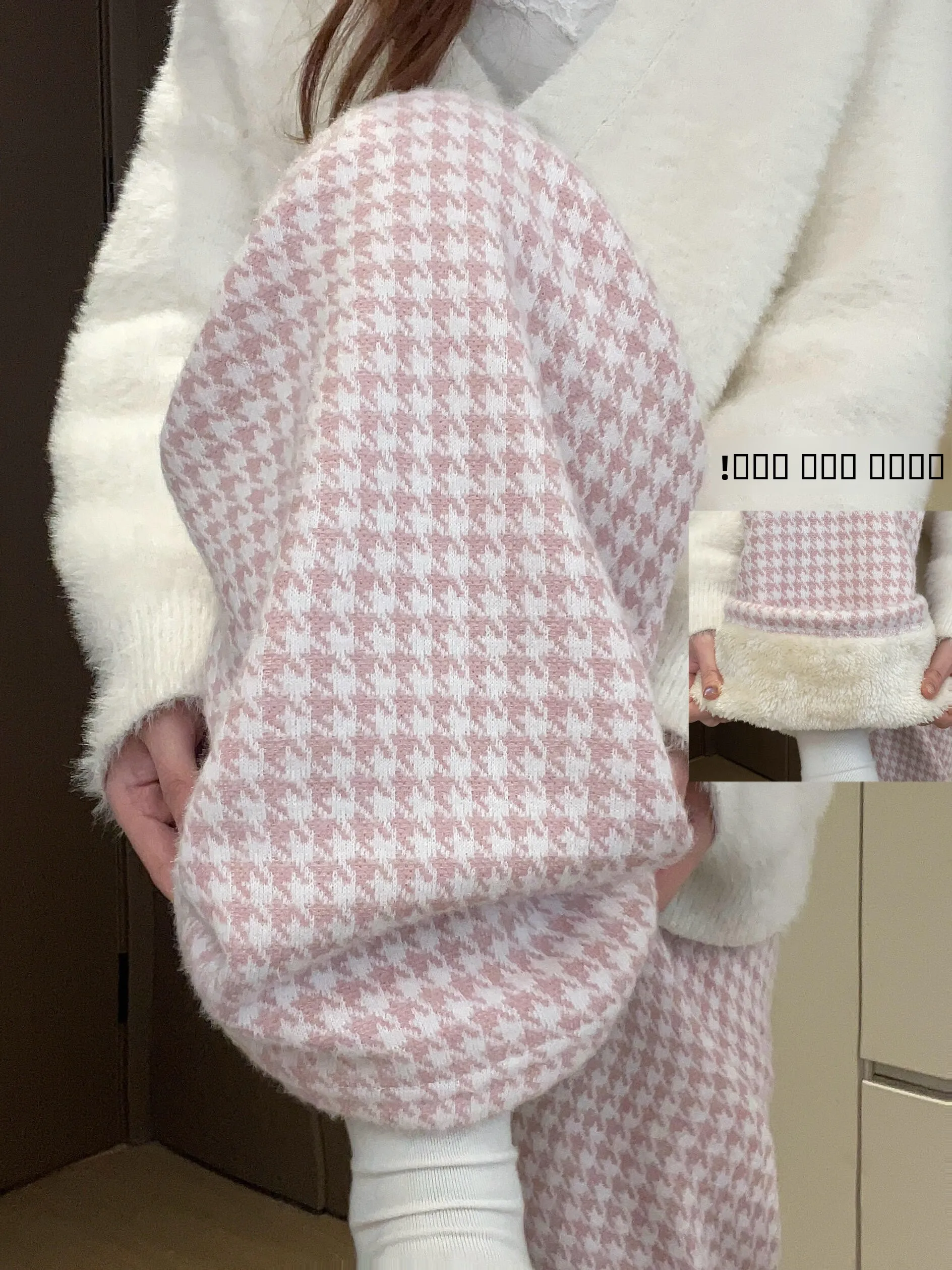 

Розовые бархатные повседневные брюки из тонкого хлопка для женщин, утепленные, для дома, с широкими штанинами, осенне-зимние, с высокой талией, прямого кроя