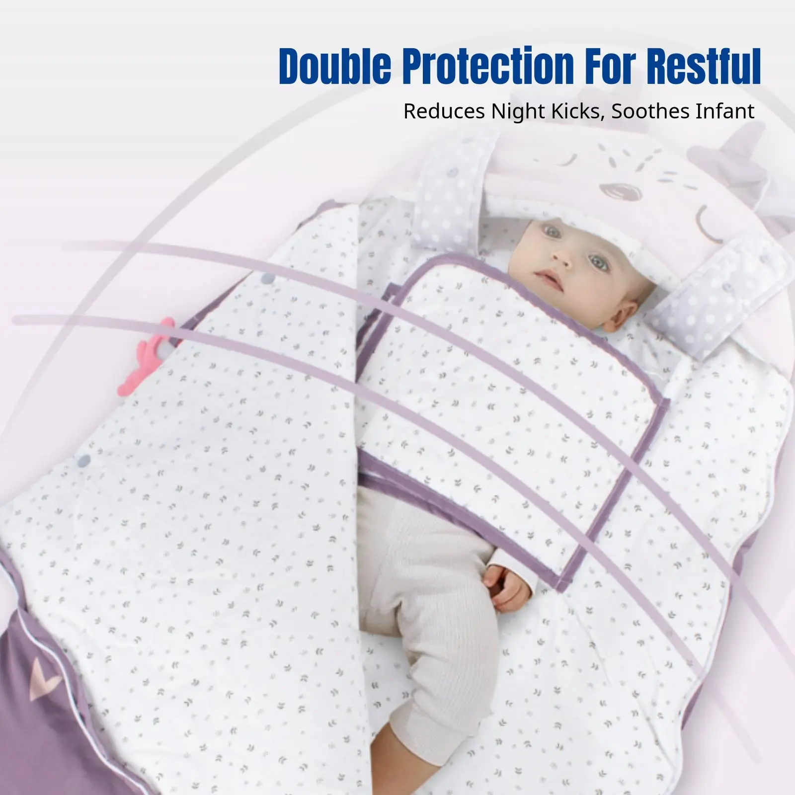 

Детский спальный мешок, толстый осенне-зимний конверт-одеяло, предотвращающий движение и вздрагивание, для коляски, с животным принтом, мягкий.