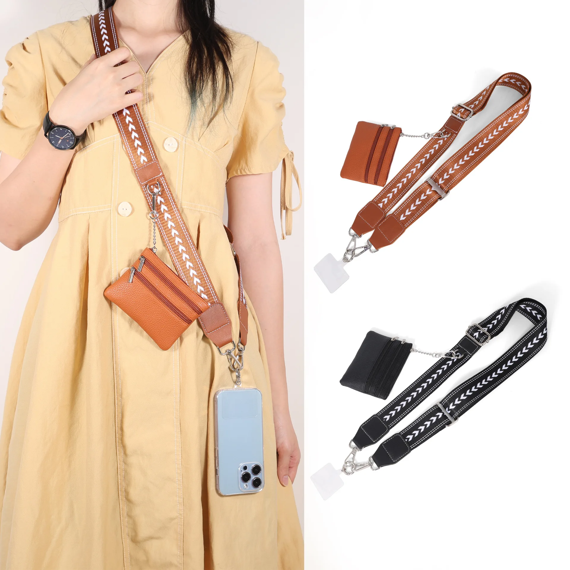 

New Fashion Bag Versatile Shoulder Strap Adjustable Backpack Strap Crossbody Bag Replacement Single Shoulder Strap Accessories
