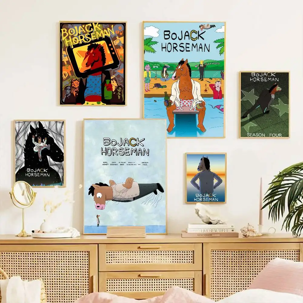 B-Bojack H-Horseman Classic Movie Posters HD Quality Poster Wall Art Painting Study Nordic Home Decor